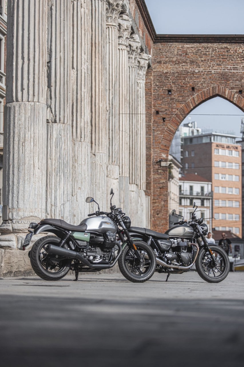 Moto Guzzi V7 Centenario e Triumph Street Twin: questione di PEDIGREE